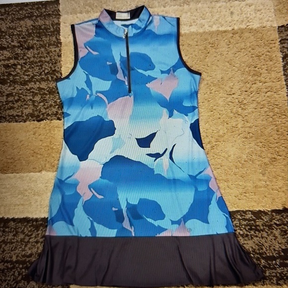 NWOT  Callaway Blue Sea Opti Tank Sleeveless Golf   Dress SZ: M - Picture 3 of 9
